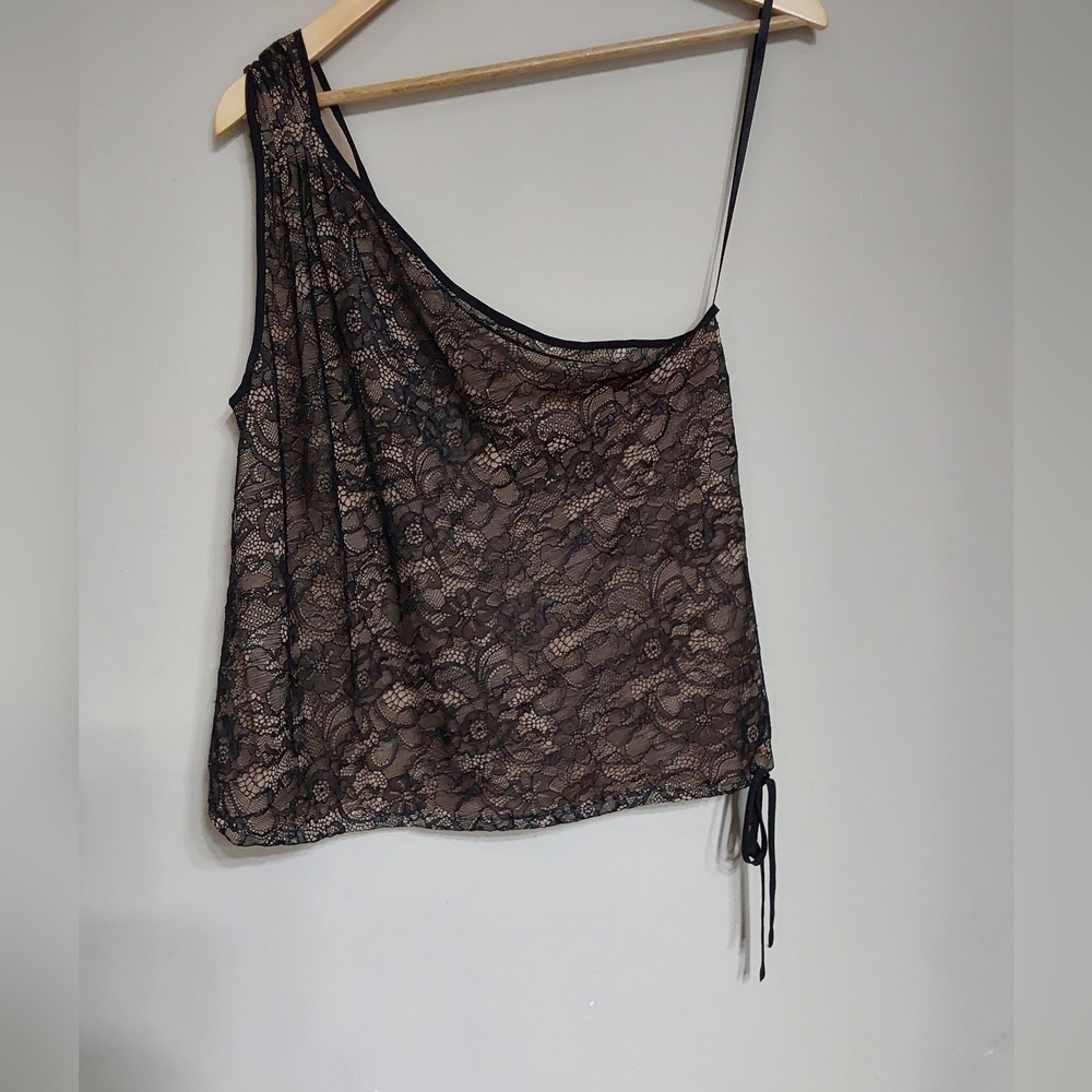 BCBGMaxAzria Black Lace Top